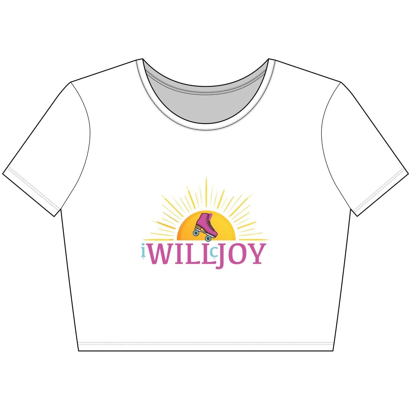 Skate Crop Tee - iWillcJoy Design