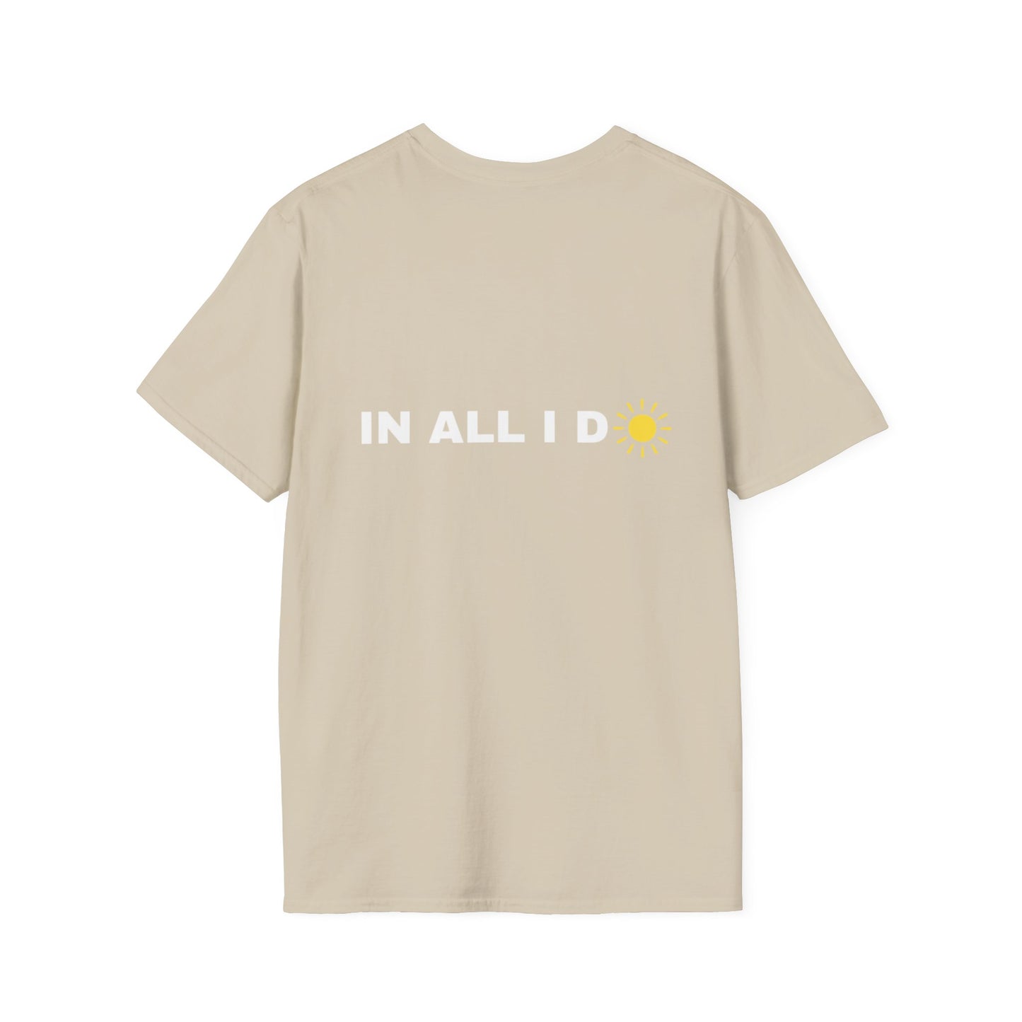 Inspirational Unisex Softstyle T-Shirt - I WILL C JOY IN ALL I DO Design