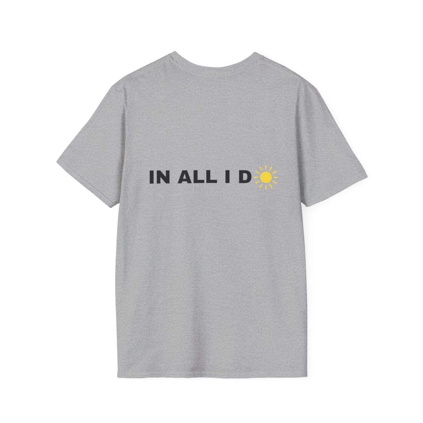 Inspirational Unisex Softstyle T-Shirt - I WILL C JOY IN ALL I DO Design