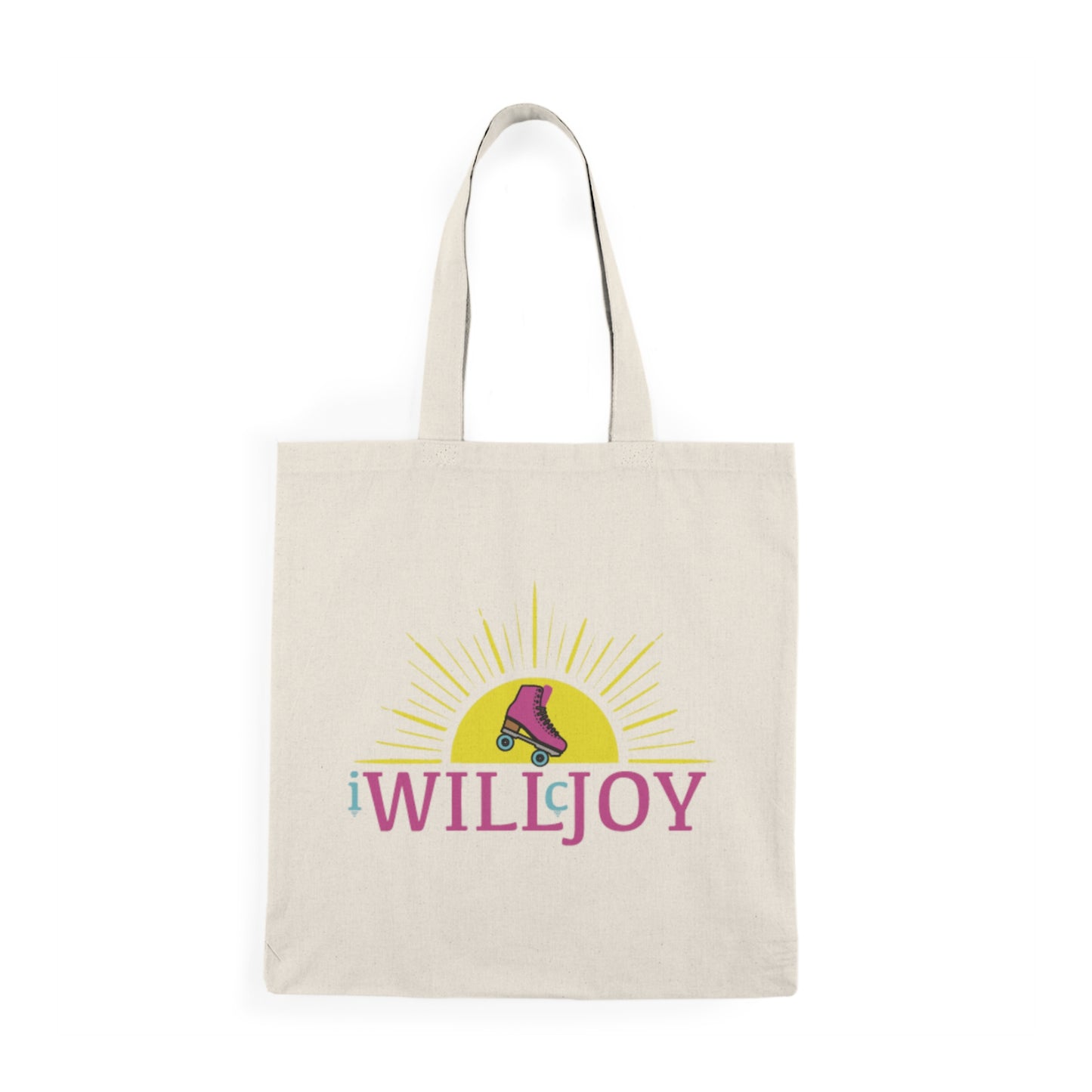 iWillcJoy™ Roller Skating Canvas Tote Bag