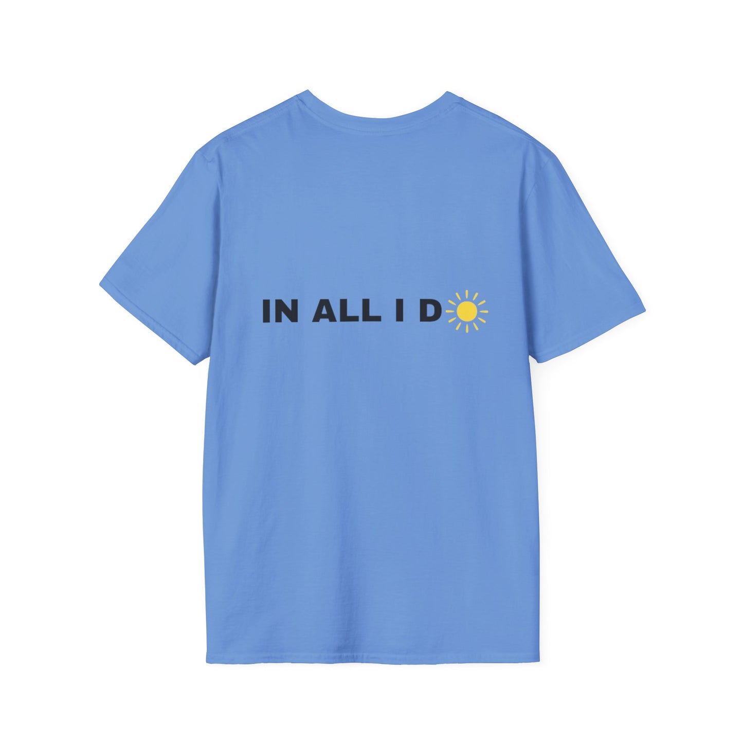 Inspirational Unisex Softstyle T-Shirt - I WILL C JOY IN ALL I DO Design