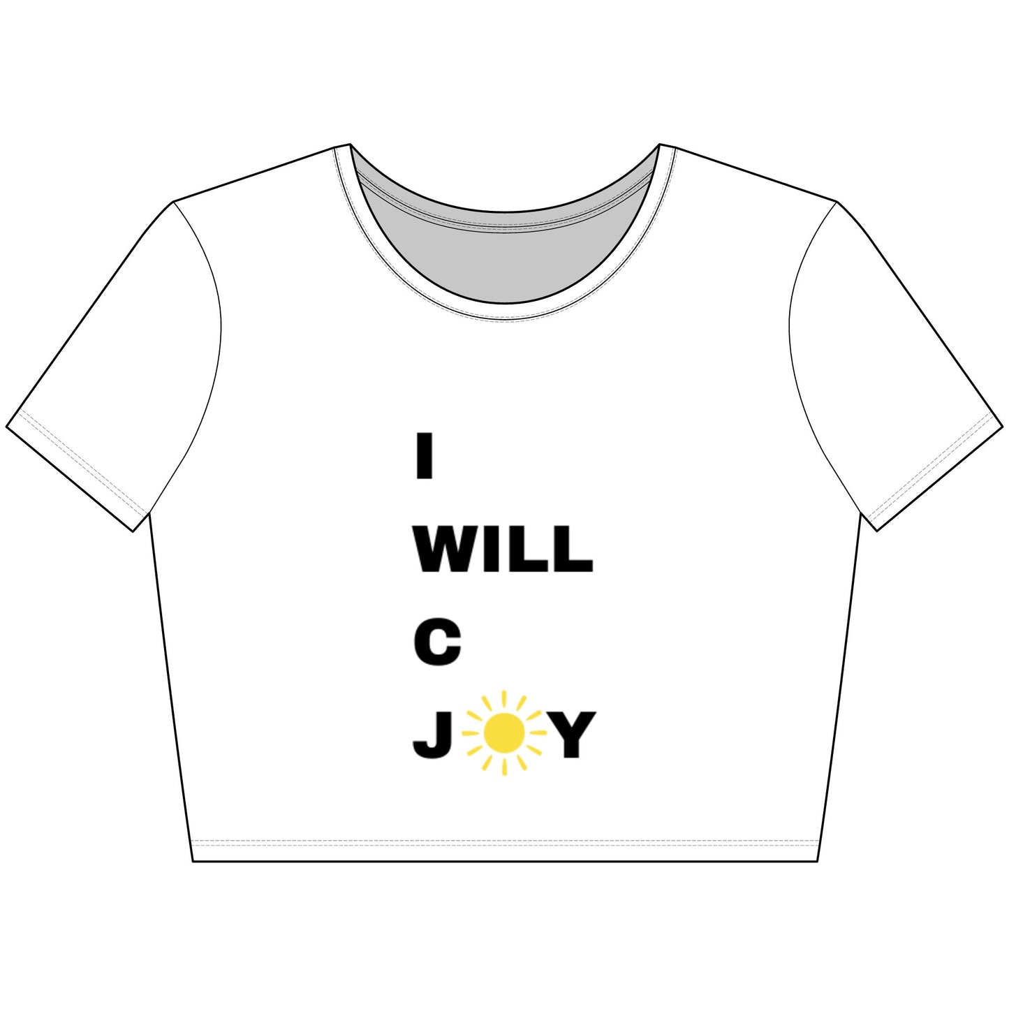 I WILL C JOY Crop Tee
