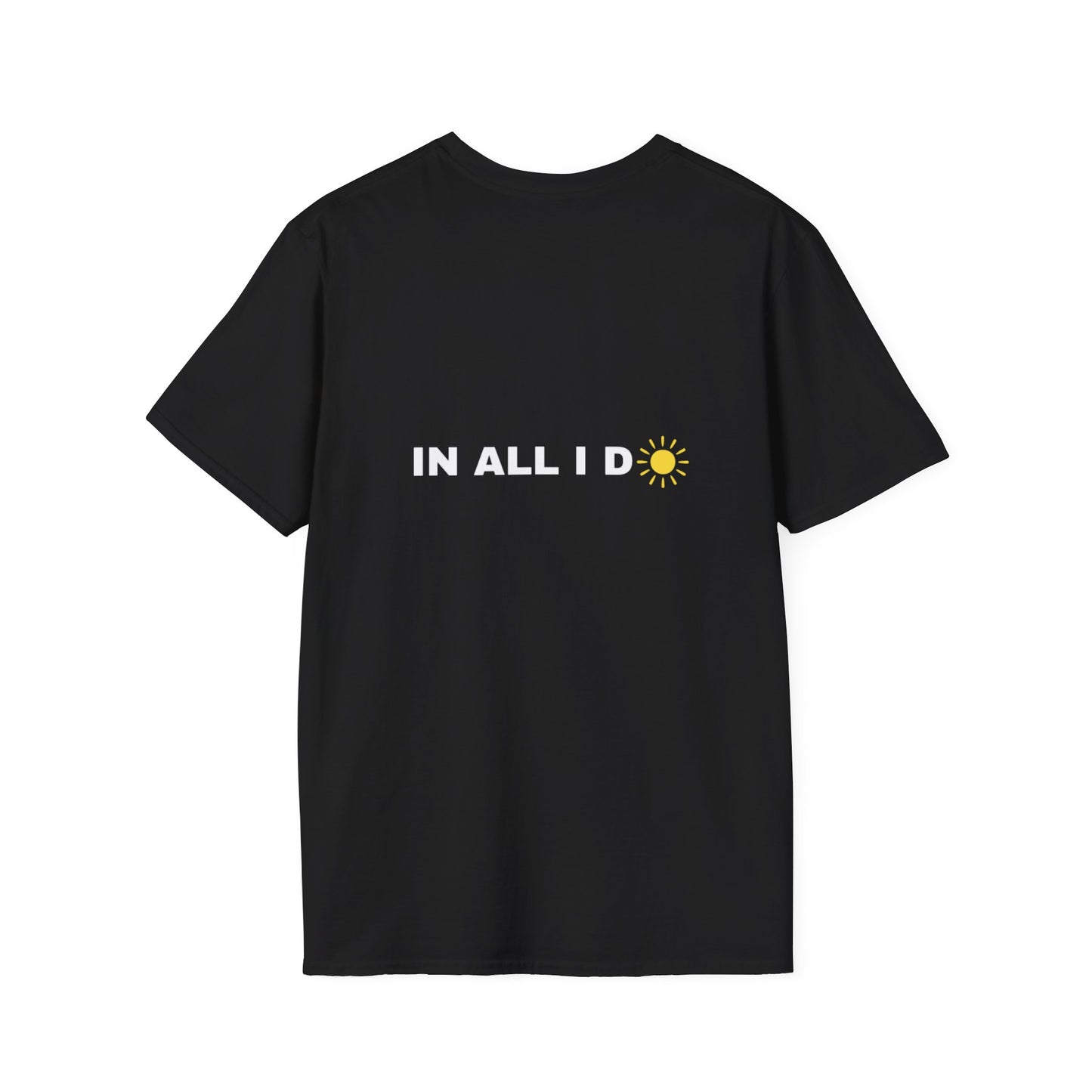 Inspirational Unisex Softstyle T-Shirt - "I WILL C JOY™ IN ALL I DO" Design