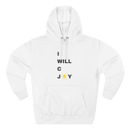 IWILLCJOY Three-Panel Fleece Hoodie