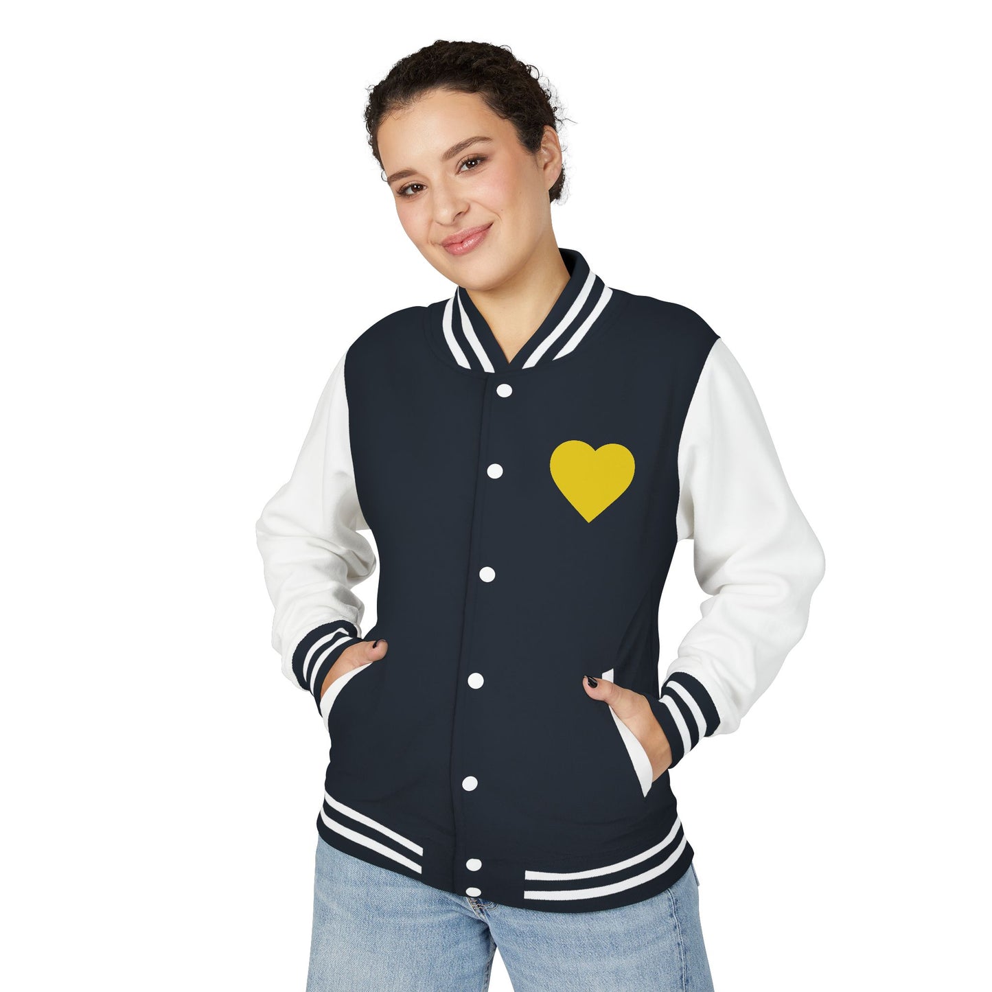 iWillcJoy™ Varsity Letterman Jacket - Heart Edition