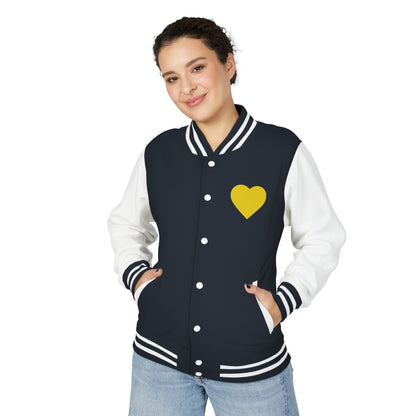 iWillcJoy™ Varsity Letterman Jacket - Heart Edition