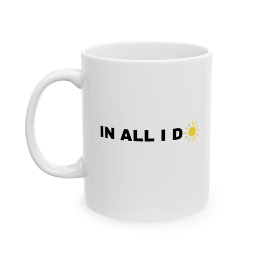 Inspirational "I WILL C JOY™ IN ALL I DO" Ceramic Mug | 11oz | Perfect Gift for Motivational Moments