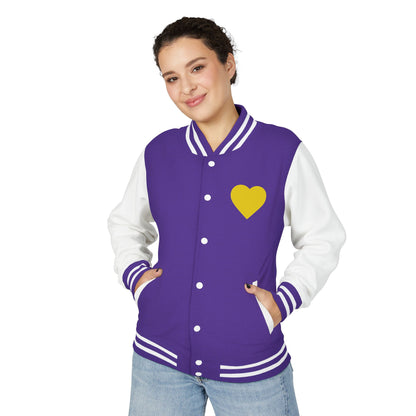 iWillcJoy™ Varsity Letterman Jacket - Heart Edition