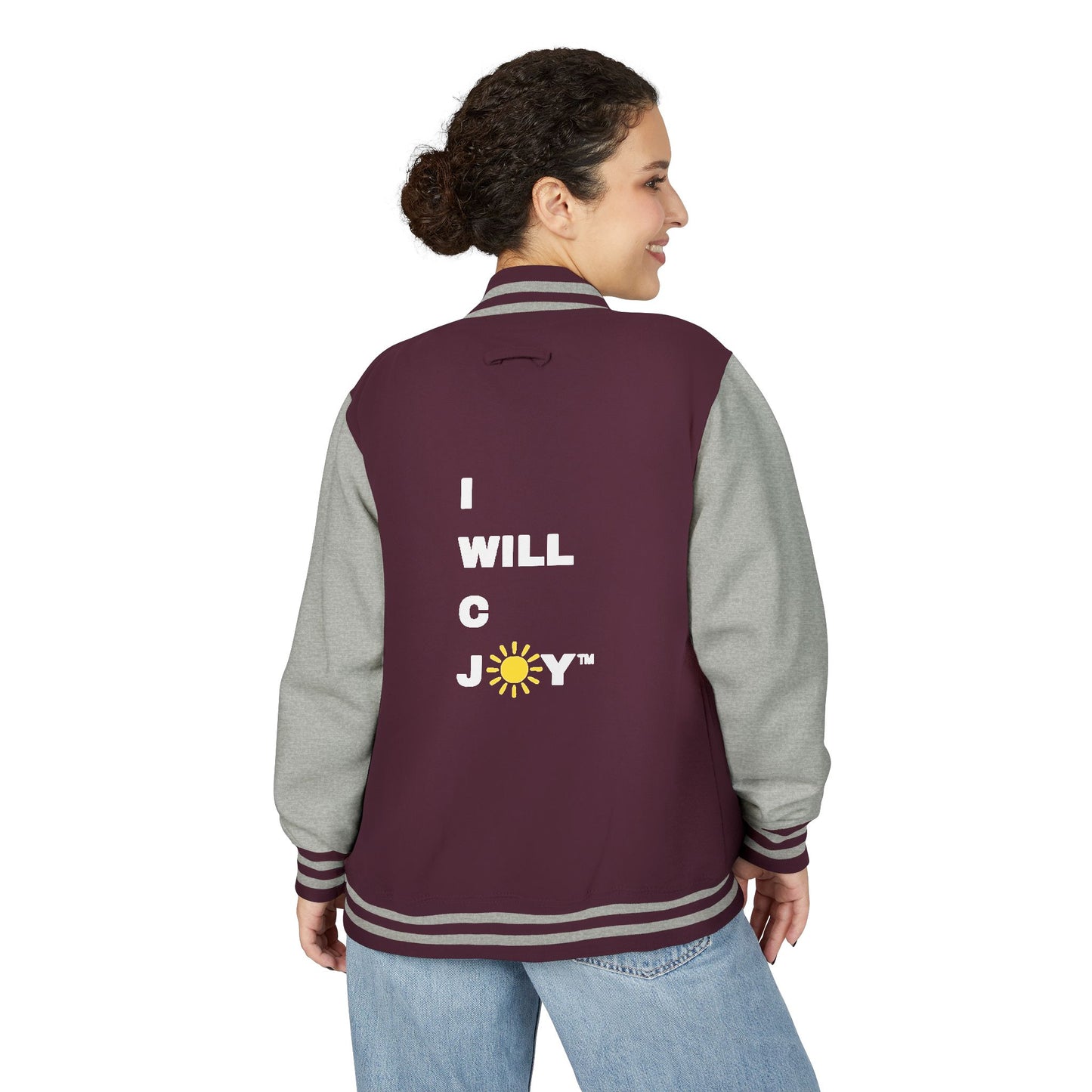 iWillcJoy™ Varsity Letterman Jacket - Heart Edition