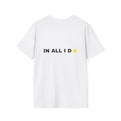 Inspirational Unisex Softstyle T-Shirt - "I WILL C JOY™ IN ALL I DO" Design