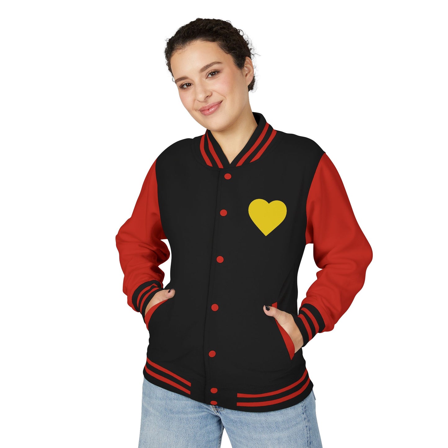 iWillcJoy™ Varsity Letterman Jacket - Heart Edition