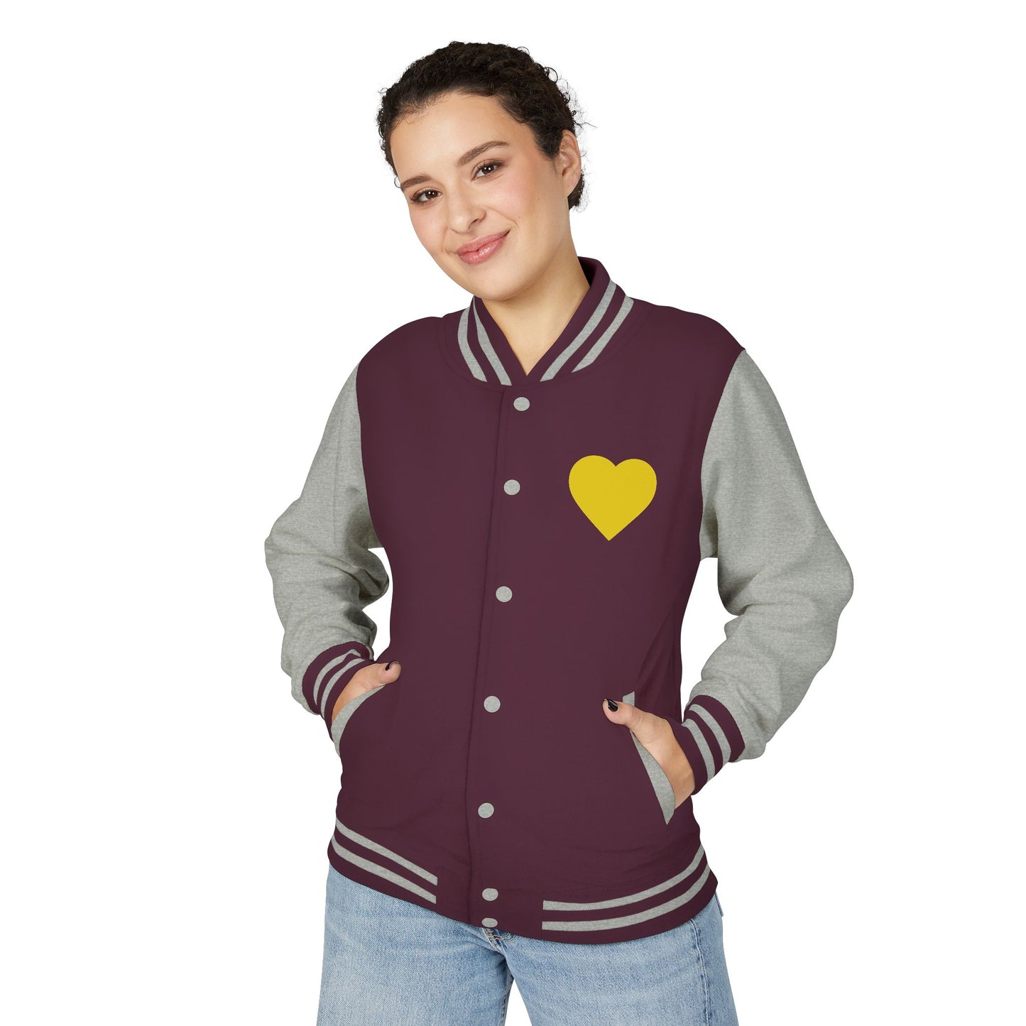 iWillcJoy™ Varsity Letterman Jacket - Heart Edition