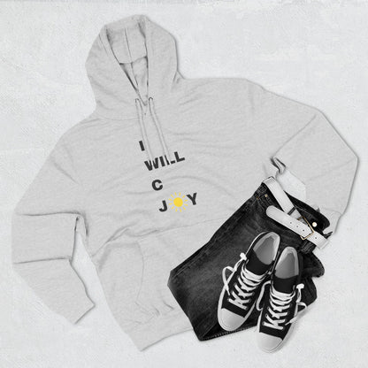 iWillcJoy™ Three-Panel Fleece Hoodie