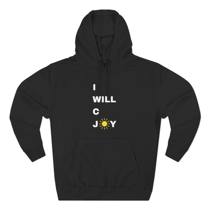 iWillcJoy™ Three-Panel Fleece Hoodie