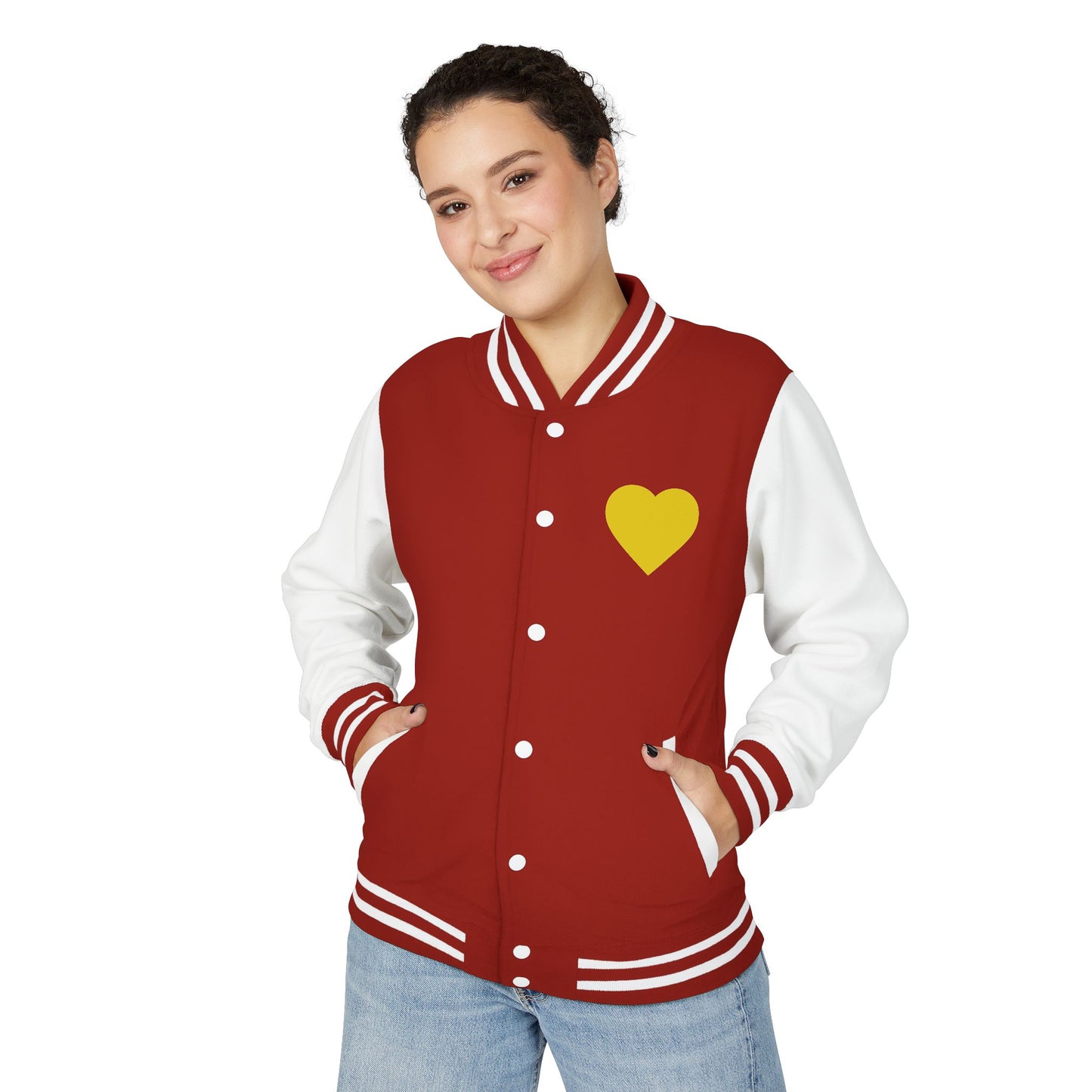 iWillcJoy™ Varsity Letterman Jacket - Heart Edition