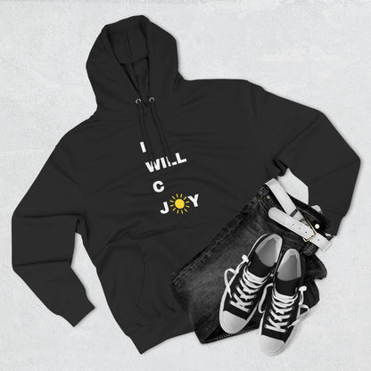 iWillcJoy™ Three-Panel Fleece Hoodie