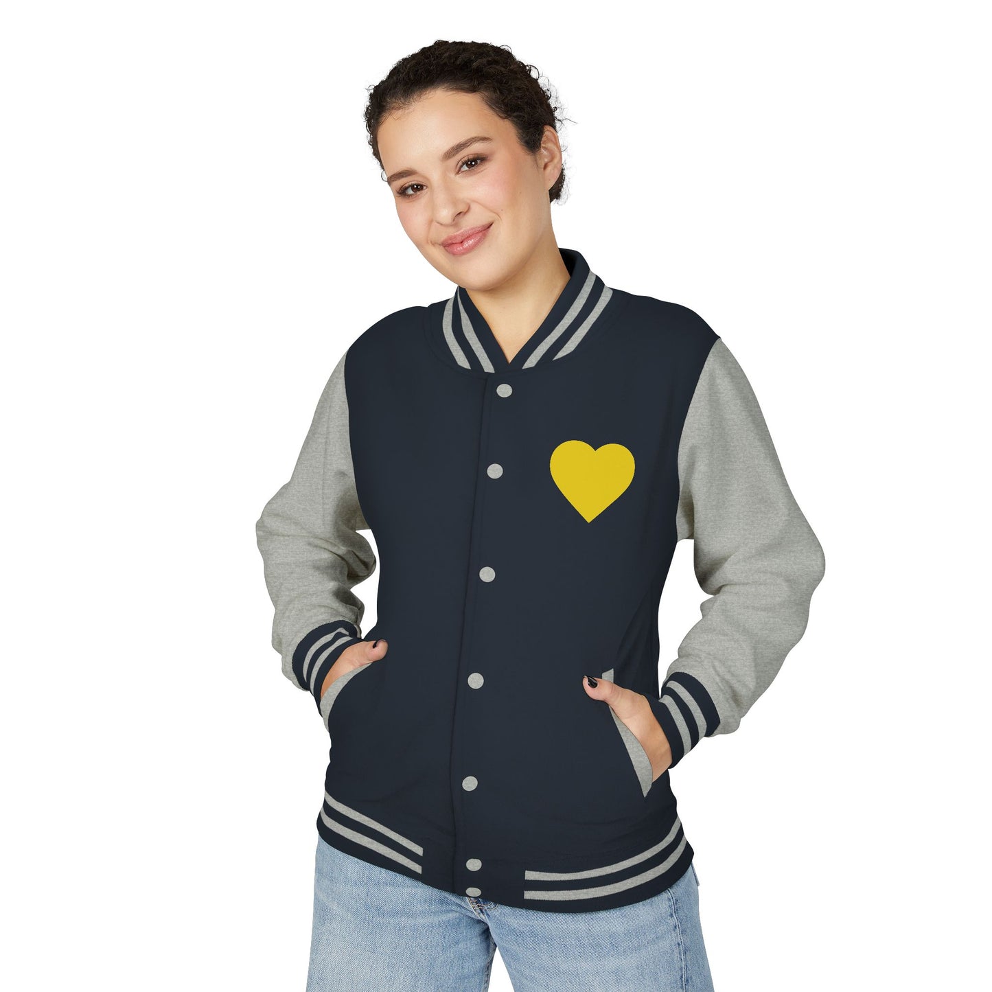 iWillcJoy™ Varsity Letterman Jacket - Heart Edition