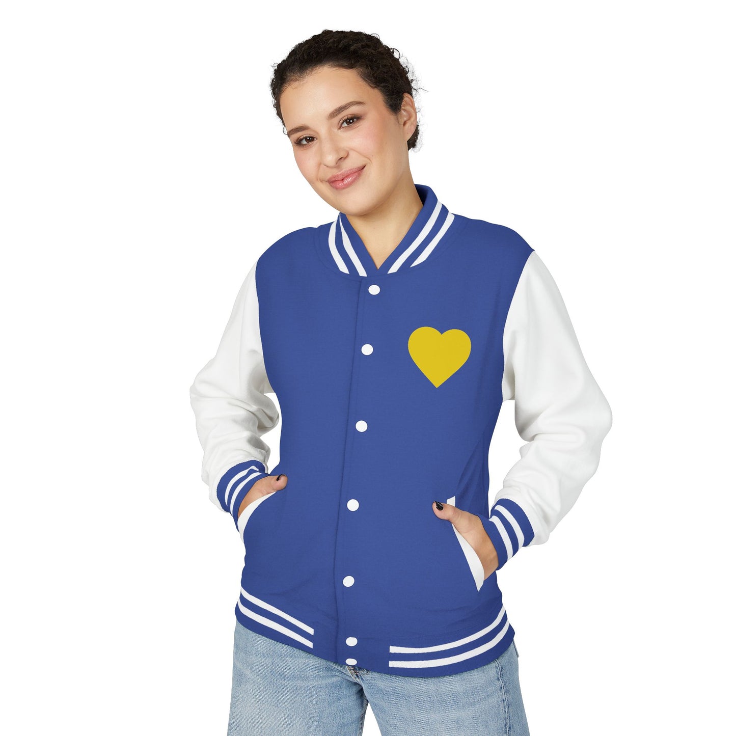 iWillcJoy™ Varsity Letterman Jacket - Heart Edition