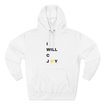 iWillcJoy™ Three-Panel Fleece Hoodie