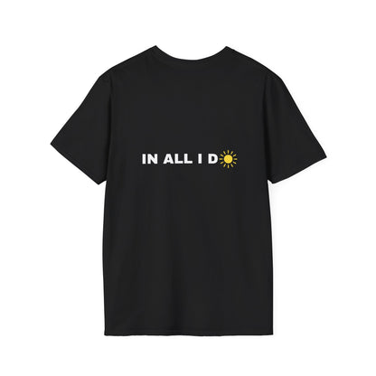 Inspirational Unisex Softstyle T-Shirt - "I WILL C JOY™ IN ALL I DO" Design