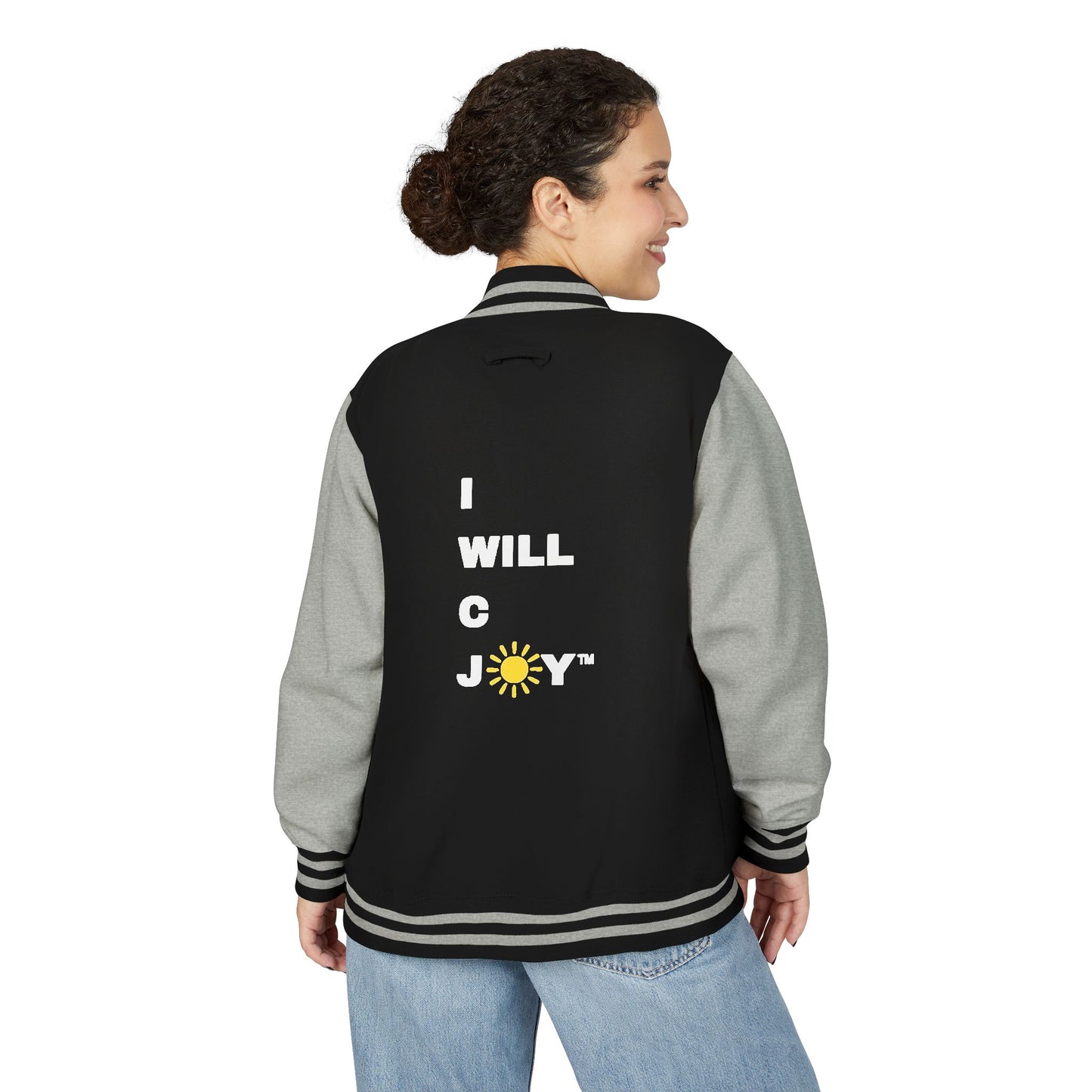 iWillcJoy™ Varsity Letterman Jacket - Heart Edition