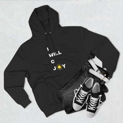 iWillcJoy™ Three-Panel Fleece Hoodie